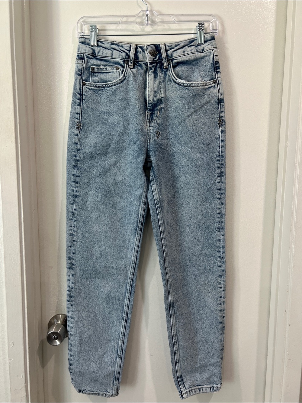 Ksubi Pointer Overkast High-Rise Straight Leg Denim Jeans Size 25